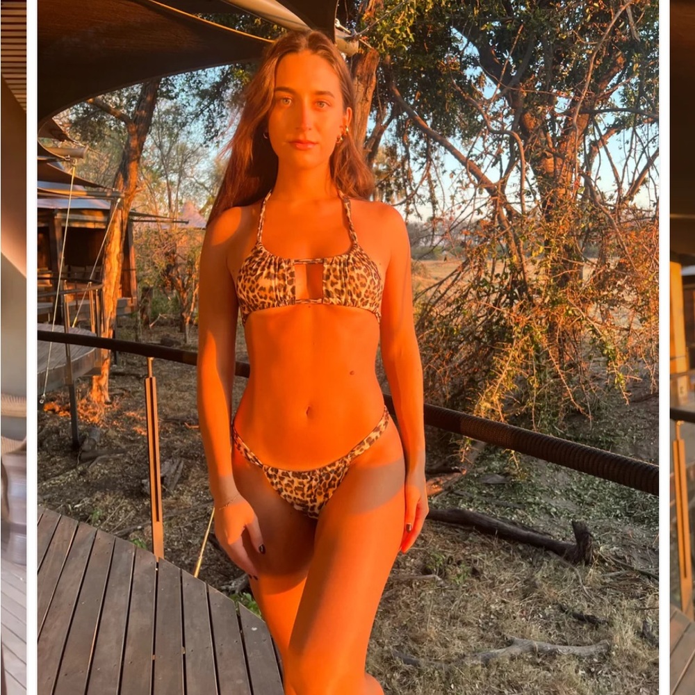 Strawberry Milk Mob Leopard Print Bikini
